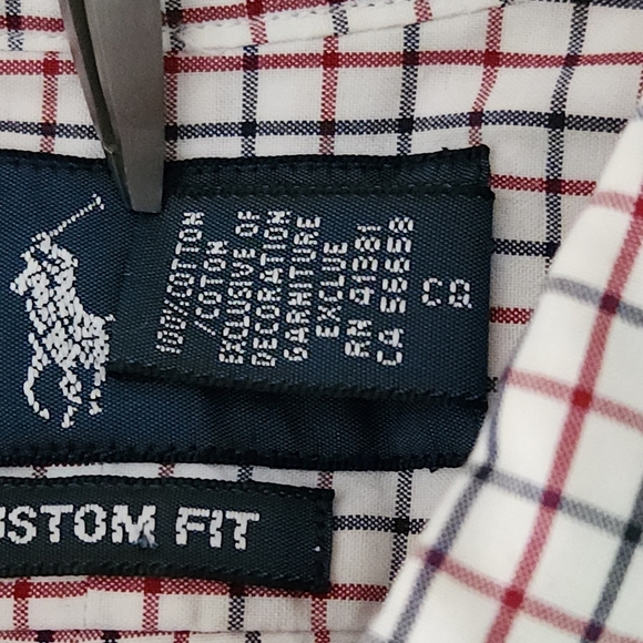 Polo Ralph Lauren Plaid Long Sleeve Shirt Men’s Large – Custom Fit - Picture 6 of 11